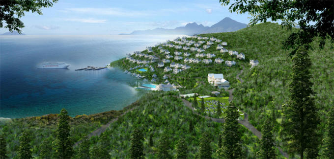 Phối cảnh khu du lịch Cát Tiên Sa.