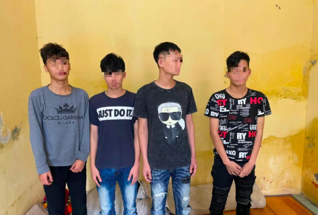 4 trong số 8 đối tượng có liên quan đến vụ án hiếp dâm ở Thanh Hà. (Nguồn: Báo Hải Dương)