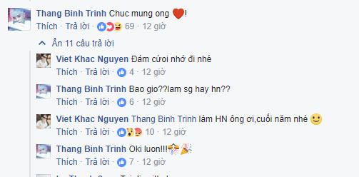 Khắc Việt cho biết cuối năm tổ chức đám cưới trong dòng bình luận với nam ca sĩ Tuấn Hưng và Trịnh Thăng Bình.