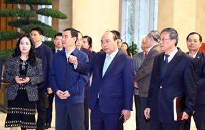 Ch&ugrave;m ảnh: Thủ tướng kiểm tra c&ocirc;ng t&aacute;c chuẩn bị cho Hội nghị Thượng đỉnh Mỹ-Triều