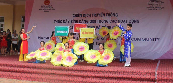Nam Đàn (Nghệ An): Trường THCS Kim Liên tổ chức hoạt động truyền thông về bình đẳng giới trong nhà trường