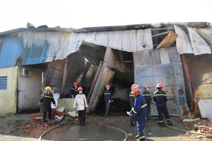 Nhiều cơ sở vật chất bị thiêu rụi