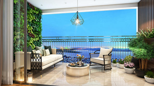 Không gian hiện đại, hòa nhịp cùng thiên nhiên tại căn hộ D’. El Dorado.