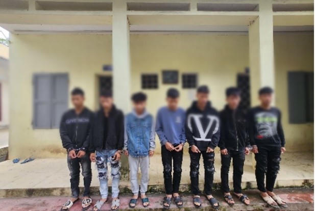 Các đối tượng bị bắt giữ