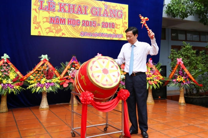 Theo nội dung Chỉ thị, các Đại biểu cấp trên không phát biểu tại lễ khai giảng năm học mới (Ảnh minh họa).