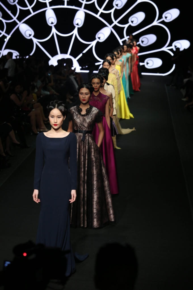 Dàn người mẫu danh tiếng góp mặt trong Lynk show 2015.