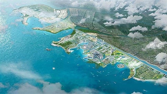 Phối cảnh Khu kinh tế Ninh Cơ. Ảnh: CTV