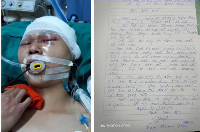 Hồng Quốc Anh bị đánh phải nhập viện trong tình trang đa chấn thương vùng đầu.