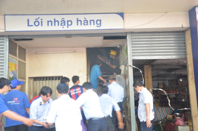 Khu vực phát hiện có lửa