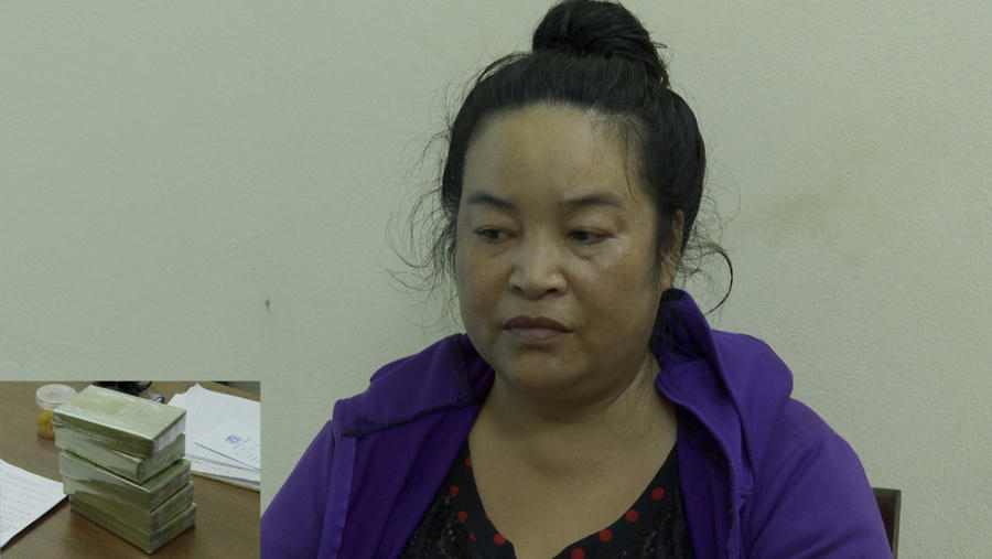 Đối tượng và số ma túy bị thu giữ.