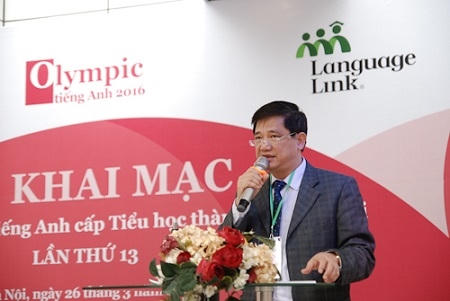 Thí sinh tham dự thi Olympic tiếng Anh tiểu học được trải nghiệm các bài thi chuẩn quốc tế và đánh giá toàn diện năng lực Anh ngữ của học sinh.