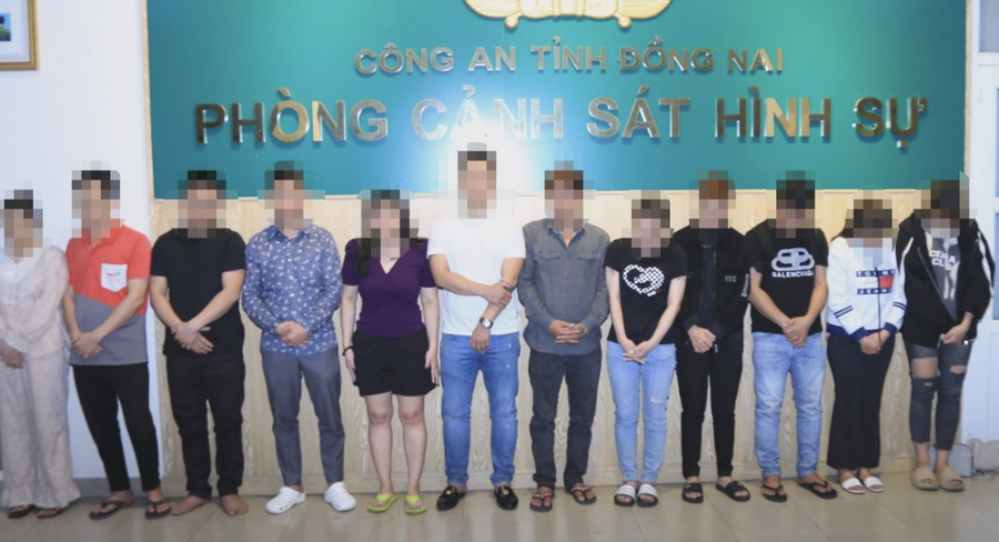 Các đối tượng trong đường dây đã bị phát hiện. Ảnh: CADN