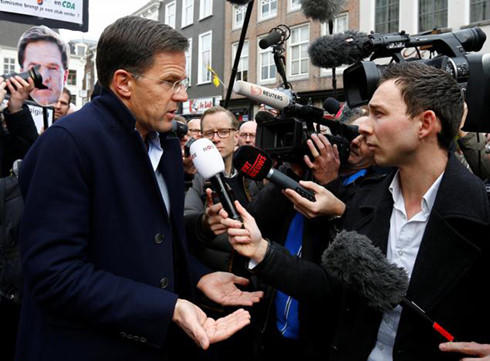 hủ tướng Hà Lan Mark Rutte. (Ảnh: Reuters)