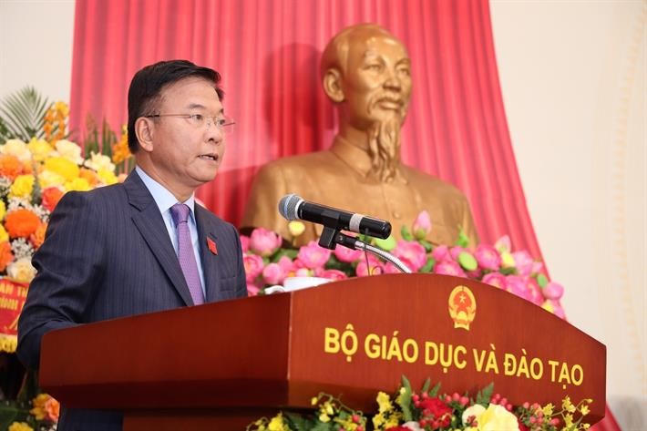 Phó Thủ tướng Lê Thành Long chia sẻ tại Đại hội. (Ảnh: Moet)