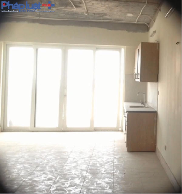 Tầng 25 của tòa nhà đang được hoàn thiện. Ảnh: Đặng Tiến.