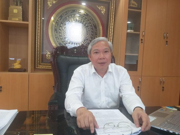 Ông Mai Tuấn Anh- Chủ tịch VEC trao đổi với Pháp luật Plus. (ảnh Lê Hoàng)