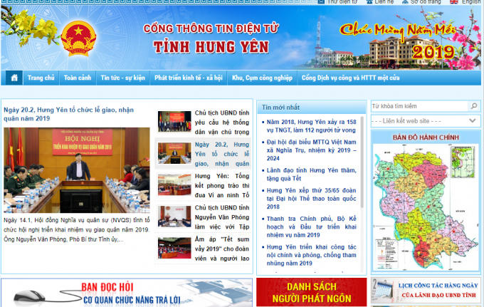 Cổng thông tin điện tử tỉnh Hưng Yên.