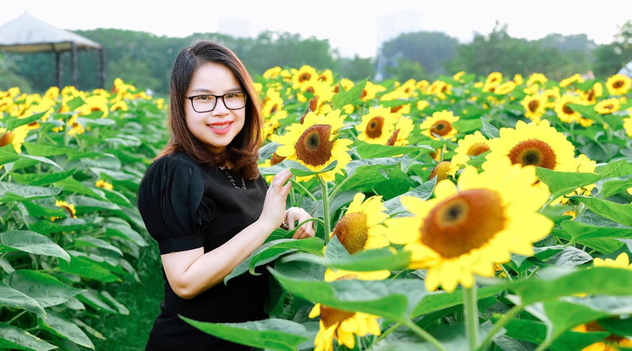 Chị Mai Thị Tươi - Phó Tổng giám đốc Công ty Cổ phần Thương mại tổng hợp Toan Vân (tỉnh Thái Bình)