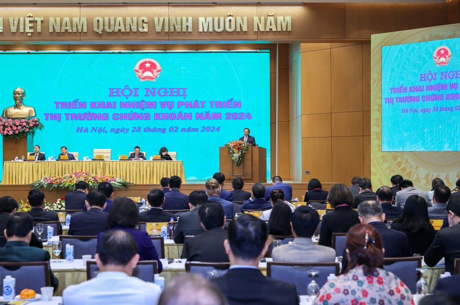Hội nghị triển khai nhiệm vụ phát triển thị trường chứng khoán (TTCK) năm 2024.