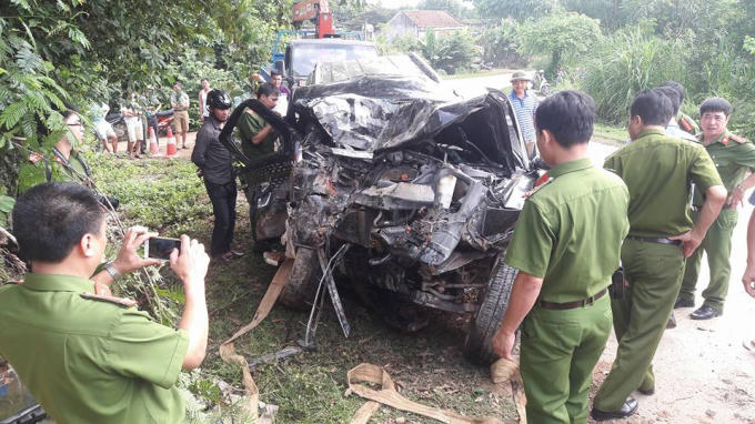 Hiện trường vụ tai nạn. (Ảnh: FB Quoc Truong Nguyen).