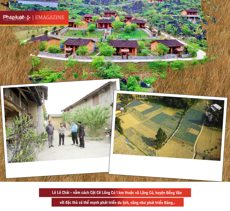 Ban Chi ủy chi bộ thôn Lô Lô Chải hướng dẫn người dân trong thôn làm du lịch, nâng cao đời sống nhân dân.