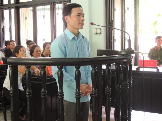 Bị cáo Nguyễn Văn Thắng tại tòa.