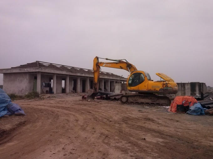 Công trình thi công vẫn còn rất ngổn ngang