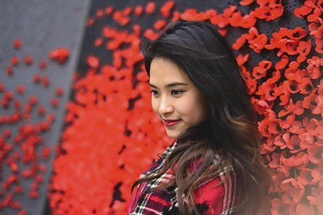 Cô gái xinh đẹp từng là vận động viên bóng chuyền.