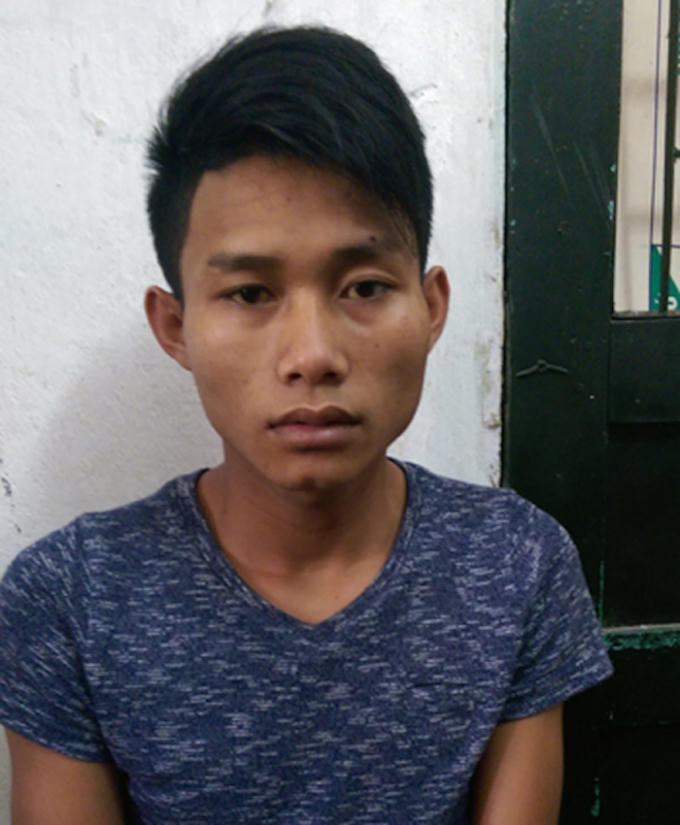 Đối tượng Nhi tại cơ quan điều tra.