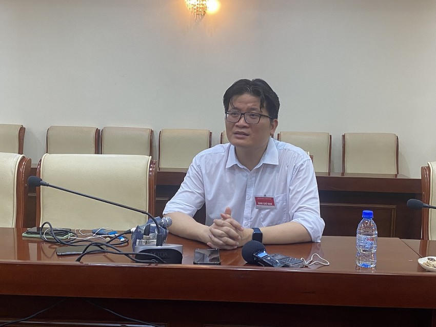 Tiến sĩ Trần Bá Trình - Trưởng phòng Đào tạo Trường Đại học Sư phạm Hà Nội, thành viên Ban chỉ đạo Kỳ thi đánh giá năng lực năm 2024 của trường.
