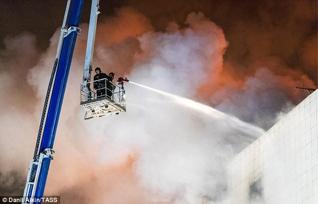 Truyền thông Nga cho biết đám cháy bắt đầu xuất hiện ở một góc của tòa nhà - nơi có khu vực giải trí.