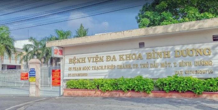 Bệnh viện đa khoa tỉnh Bình Dương.