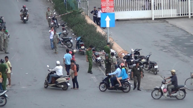 Cơ quan công an khám nghiệm hiện trường