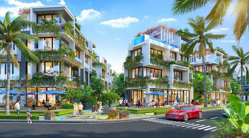 Phối cảnh hệ thống tiện ích đa tầng độc đáo tại Flamingo Golden Hill