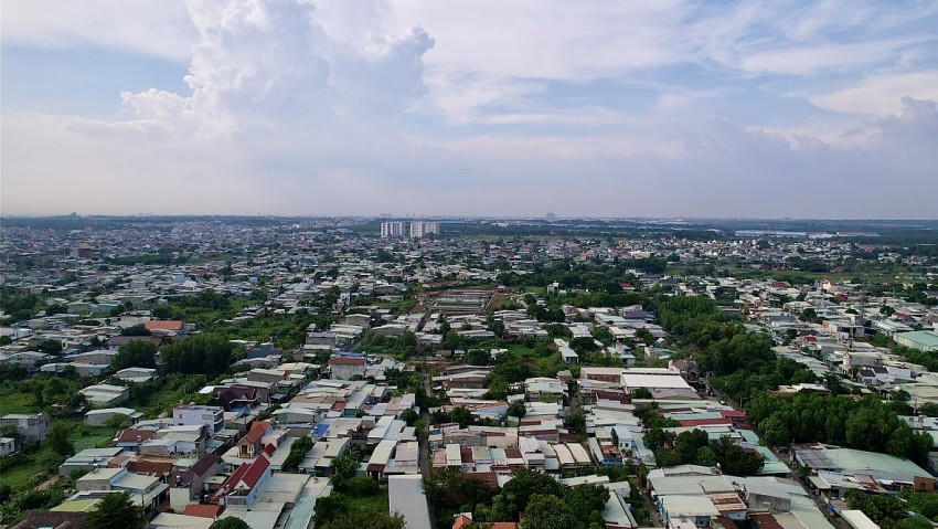 Đoạn cao tốc Biên Hoà - Vũng Tàu qua phường Phước Tân.