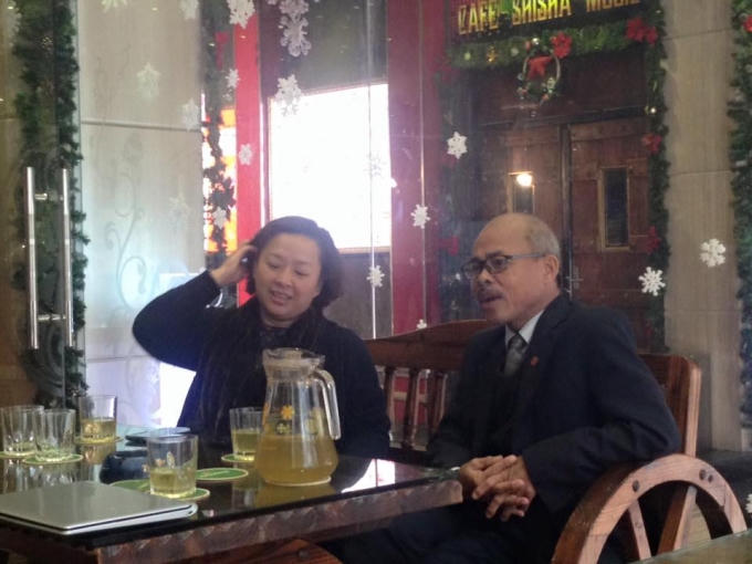 Nghệ sỹ Hán Văn Tình chia sẻ với phóng viên trước khi họp báo