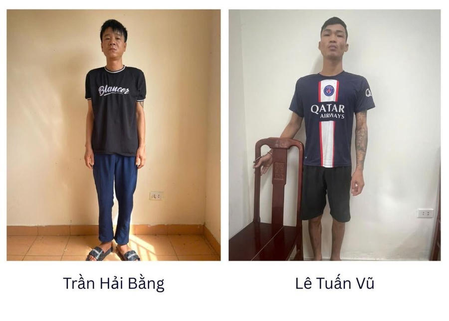 Hai "siêu trộm két" bị bắt giữ - Ảnh Công an Hà Tĩnh.