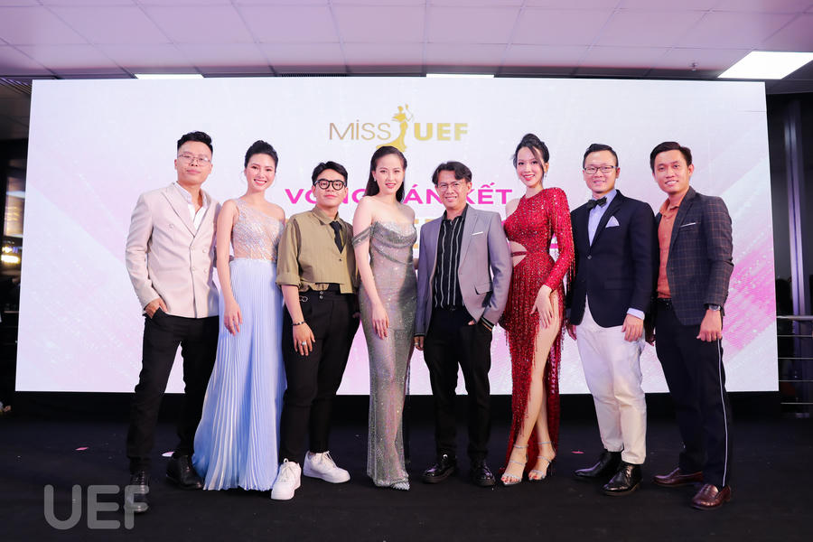 Đội ngũ Ban Giám khảo tại vòng Bán kết Miss UEF 2022 là các Hoa hậu, Á khôi, chuyên gia thời trang, sắc đẹp.