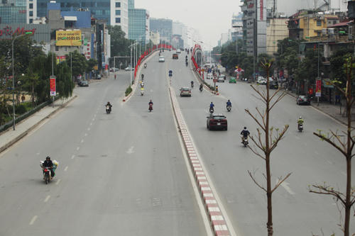 Giao thông Thủ đô thông thoáng trong những ngày Tết.