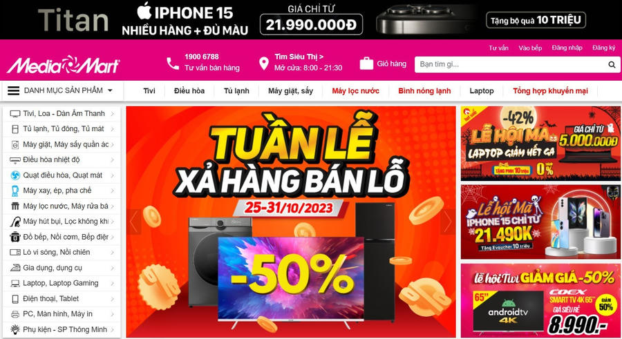 Người tiêu dùng có thể mua hàng tại website, Shopee, Lazada, TikTok…