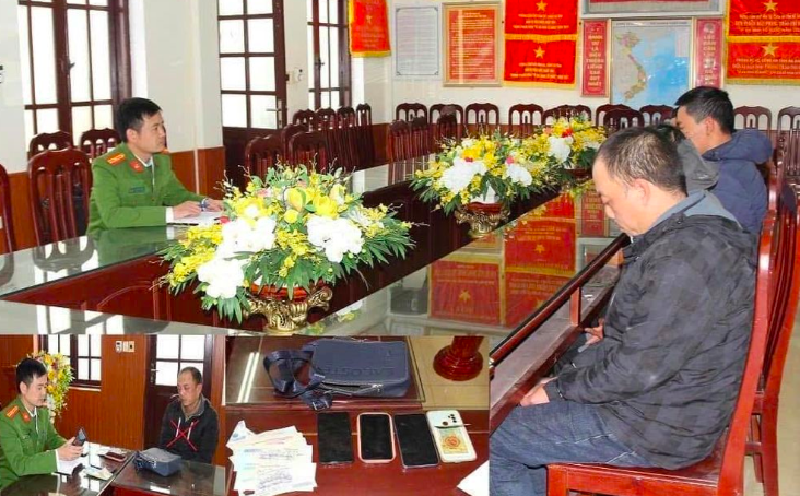 Các đối tượng bị bắt giữ. Ảnh VOV