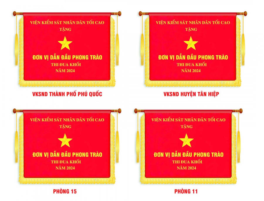 Năm 2024 VKSND tỉnh có 4 đơn vị dẫn đầu phong trào thi đua Khối