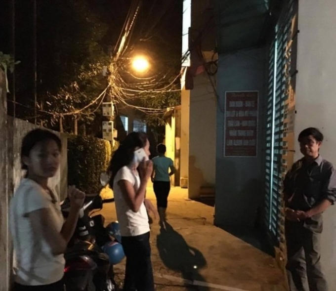 Hiện trường xảy ra sự việc.