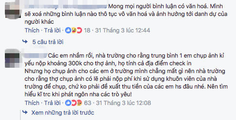 H&agrave; Nam: Chụp ảnh kỷ yếu trong trường, học sinh bức x&uacute;c tố nh&agrave; trường thu tiền ph&iacute;?