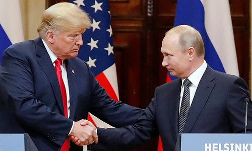 Tổng thống Mỹ Donald Trump và Tổng thống Nga Putin. (Ảnh: AFP)