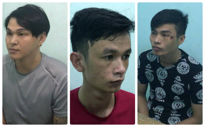 3 đối tượng cướp giật bị trinh sát hình sự mật phục bắt quả tang.