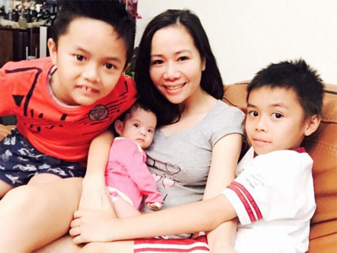 Vợ và 3 con của đại gia Chu Đăng Khoa.