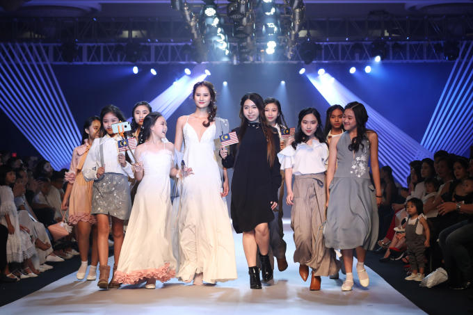 Si&ecirc;u mẫu Thanh Hằng, Minh T&uacute;, Hoa hậu Đỗ Mỹ Linh toả s&aacute;ng tr&ecirc;n s&agrave;n diễn Asian Kids Fashion Week