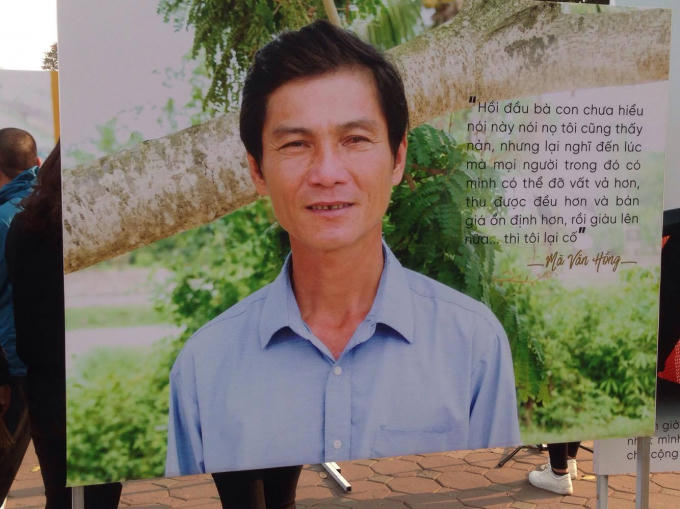 Chú nông dân Mã Văn Hồng.