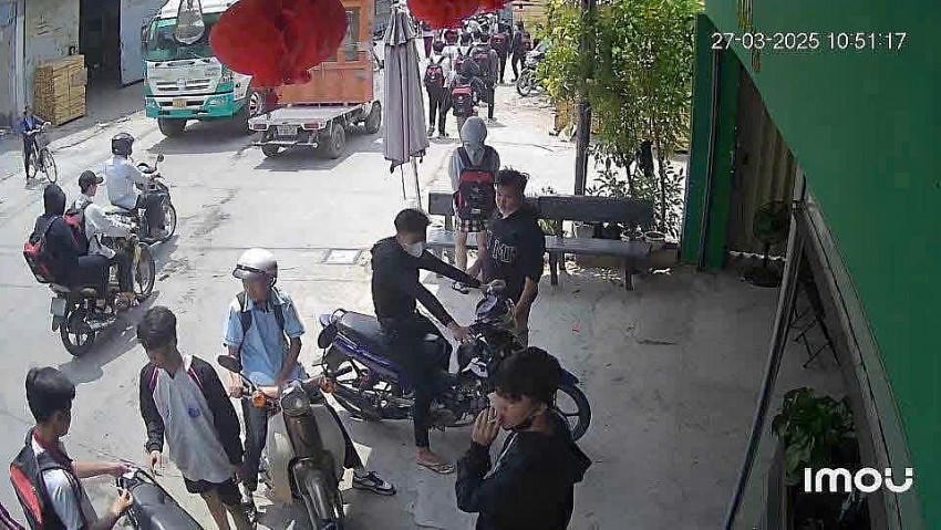 Khu vực xảy ra vụ em T hành hung.
